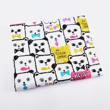 Обувь из хлопка, с мультяшками, рисунок с животными комплект четверть квадратного ярда стеганый лоскутный вышитый праздничное платье для девочки 1 шт./лот 40X50 см