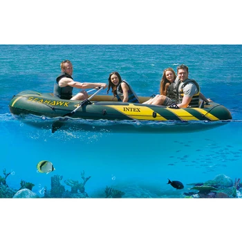 

inflatable boat 3.5p outboard intex 68351 inflatables 4 thickening inflatable boat fishing kayak 3 air chamber sport Air raft