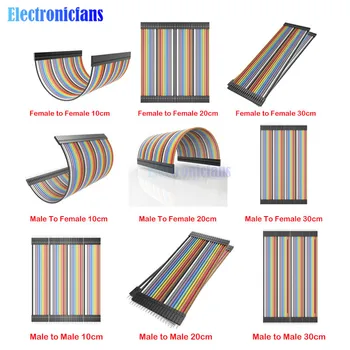 

Dupont wire kit 120pcs 10cm 20cm 30cm male to male + male to female + female to female jumper wire Dupont cable for arduino diy