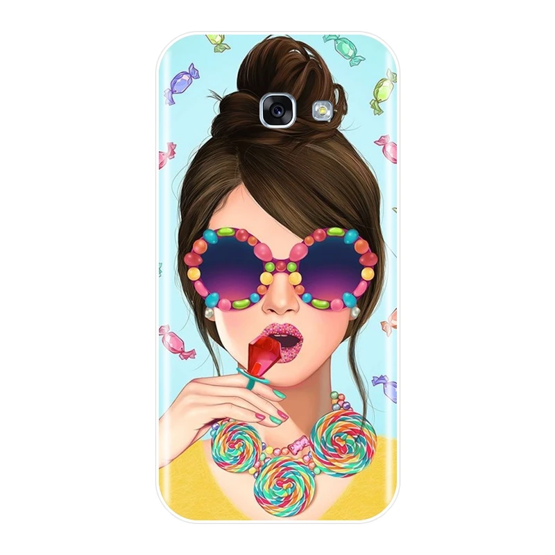 Силиконовый чехол для телефона Samsung Galaxy A3 A5 A7 2016 2017 Желтая Мягкая задняя крышка 2018