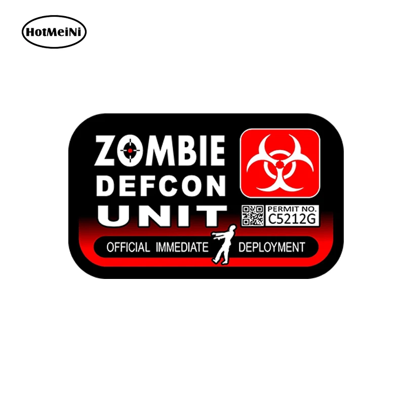 

HotMeiNi 15cm x 10cm Car Sticker zombie defcon Unit Official Immediate Deployment Decal Sticker Atv Car Waterproof Accessories