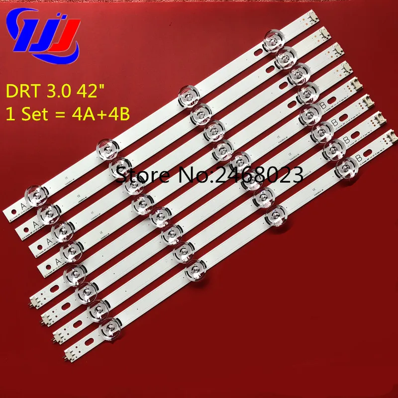 

100%NEW LED Strips for LG 42LB5800 42LB5700 42LF5610 42LF580V LC420DUE FG panel DRT 3.0 42 A/B type 6916L-1709B 6916L-1710B