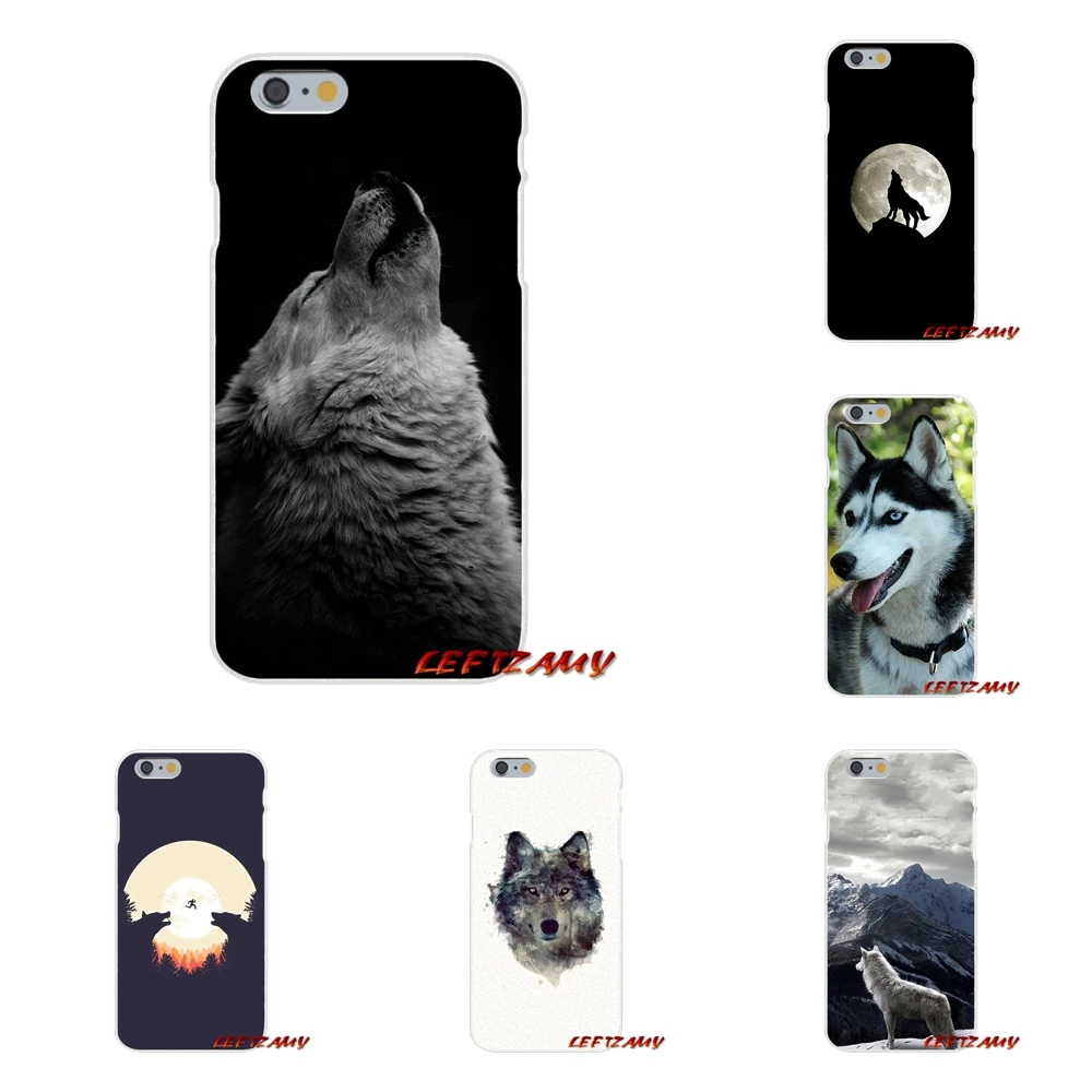 For iPhone X 4 4S 5 5S 5C SE 6 6S 7 8 Plus cool wolf Silicone Soft Phone Case | Мобильные телефоны и аксессуары