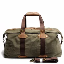 Мужская сумка для путешествий, Брезентовая Многофункциональная Кожаная сумка, сумка для ручной клади, мужская сумка-тоут большой емкости, практичная сумка для отдыха на выходных