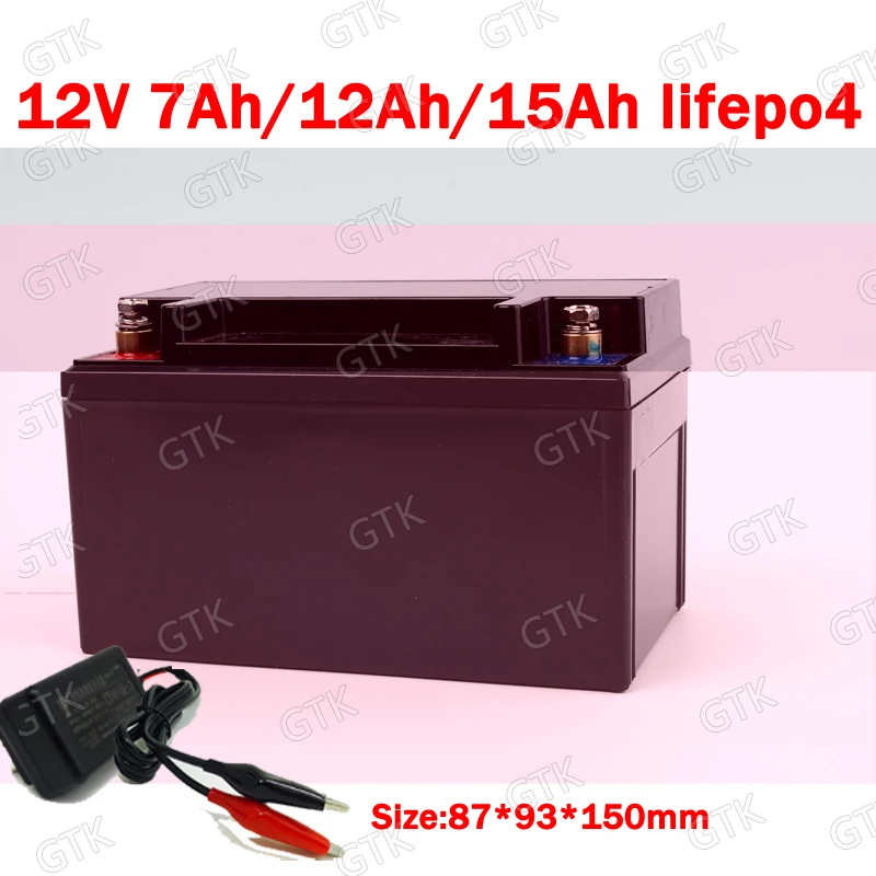 ГТК lifepo4 12,8 V 12ah 15AH 12v 7Ah литиевая батарея многократного цикла глубокого заряда-разряда безопасен для весы контроля доступа по отпечаткам детская игрушка самолета rc батальон Танк UPS