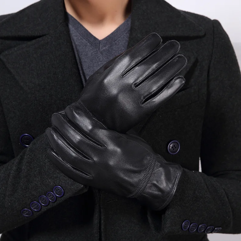 Sell well Gloves men ,Genuine Leather,leather men gloves,mens black