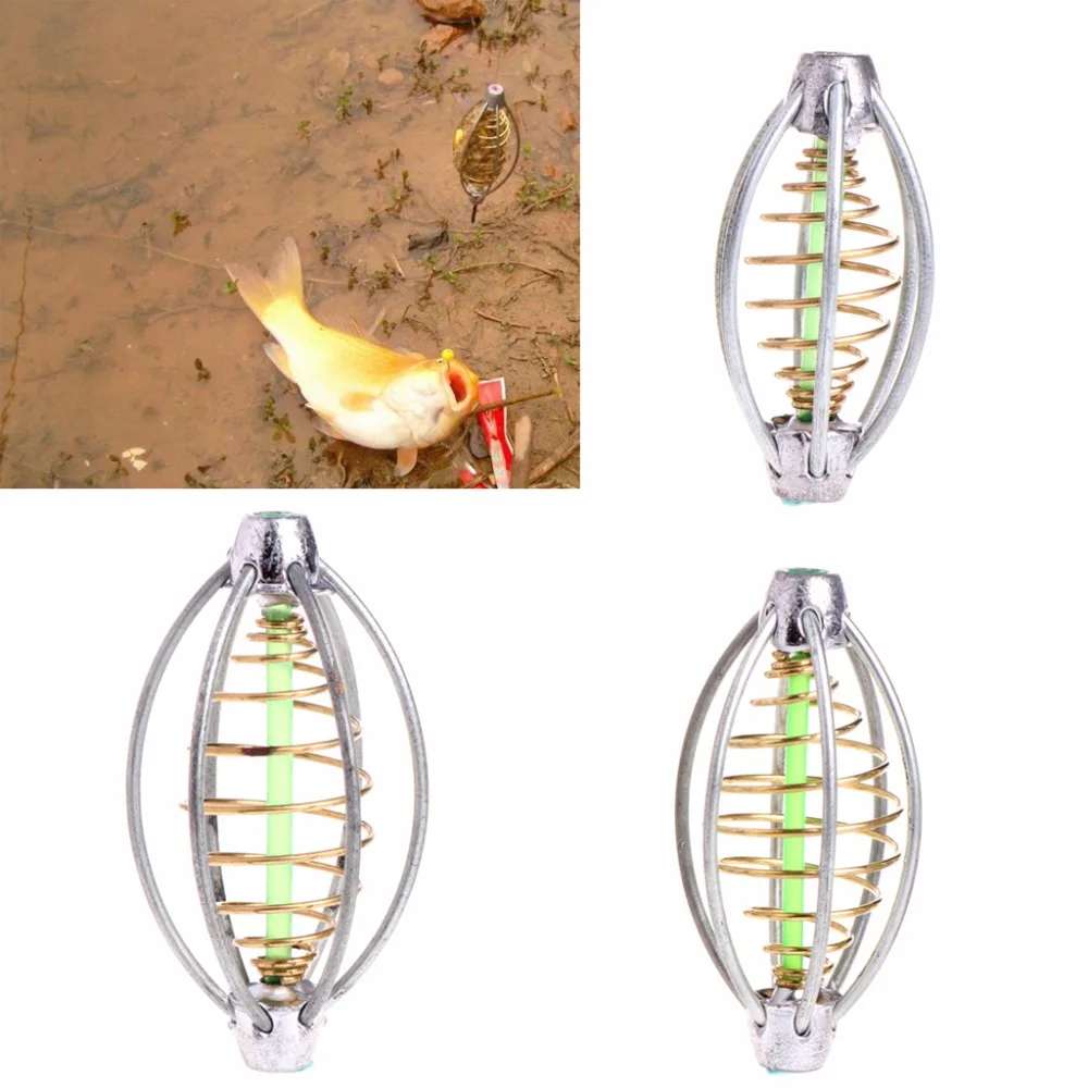 

6 Wire Method Carp Fishing Feeder Swim Feeders Spring Lead Sinker 5cm 6cm 7cm