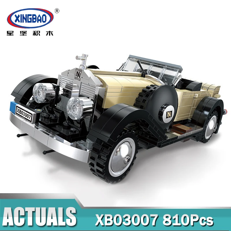 

810Pcs XingBao 03007 Technic Series The Rolls-Royce Noble Set Educational Building Blocks Bricks Toys