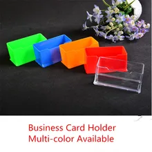 1 шт. прозрачная настольная полка коробка для хранения дисплей стенд акриловый пластик прозрачный Настольный бизнес держатель для карт 10,5*4,5*4,5 см