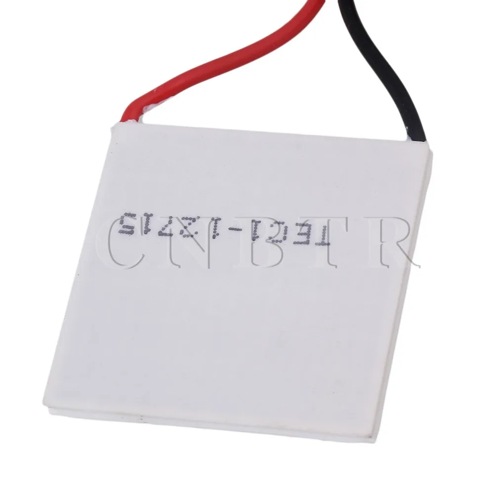 

CNBTR Thin TEC1-12715 136.8W Thermoelectric Peltier Cooler Cooling 40mm x 40mm x 3.6mm