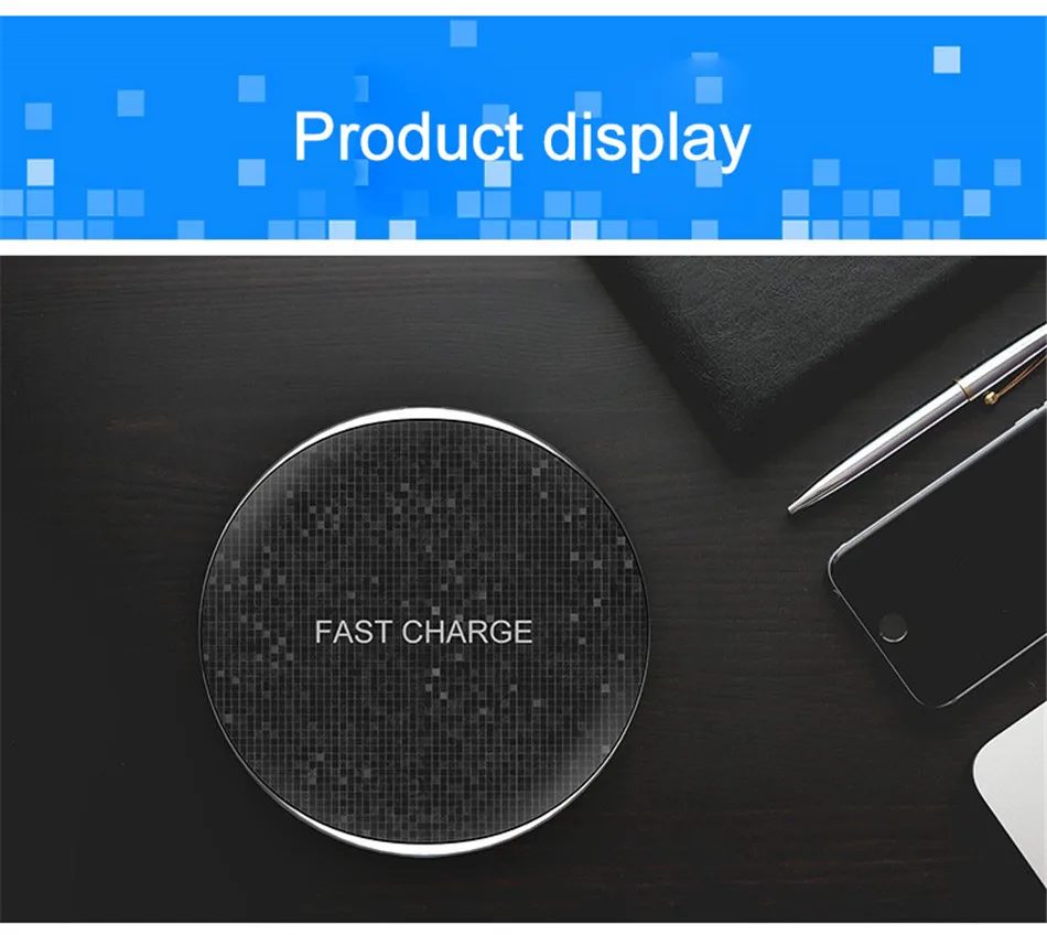 !ACCESS 10W Fast QI Wireless Charging Pad For iPhone X 8 Plus Samsung Galaxy S6 S8 S7 Note 8 Mobile Ultra-thin Wireless Charger (11)