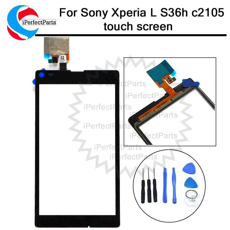 

AAA++ 4.3" For Sony Xperia L S36 S36h C2105 C2104 Touch Screen Digitizer Sensor Outer Glass Lens Panel Replacement touchscreen