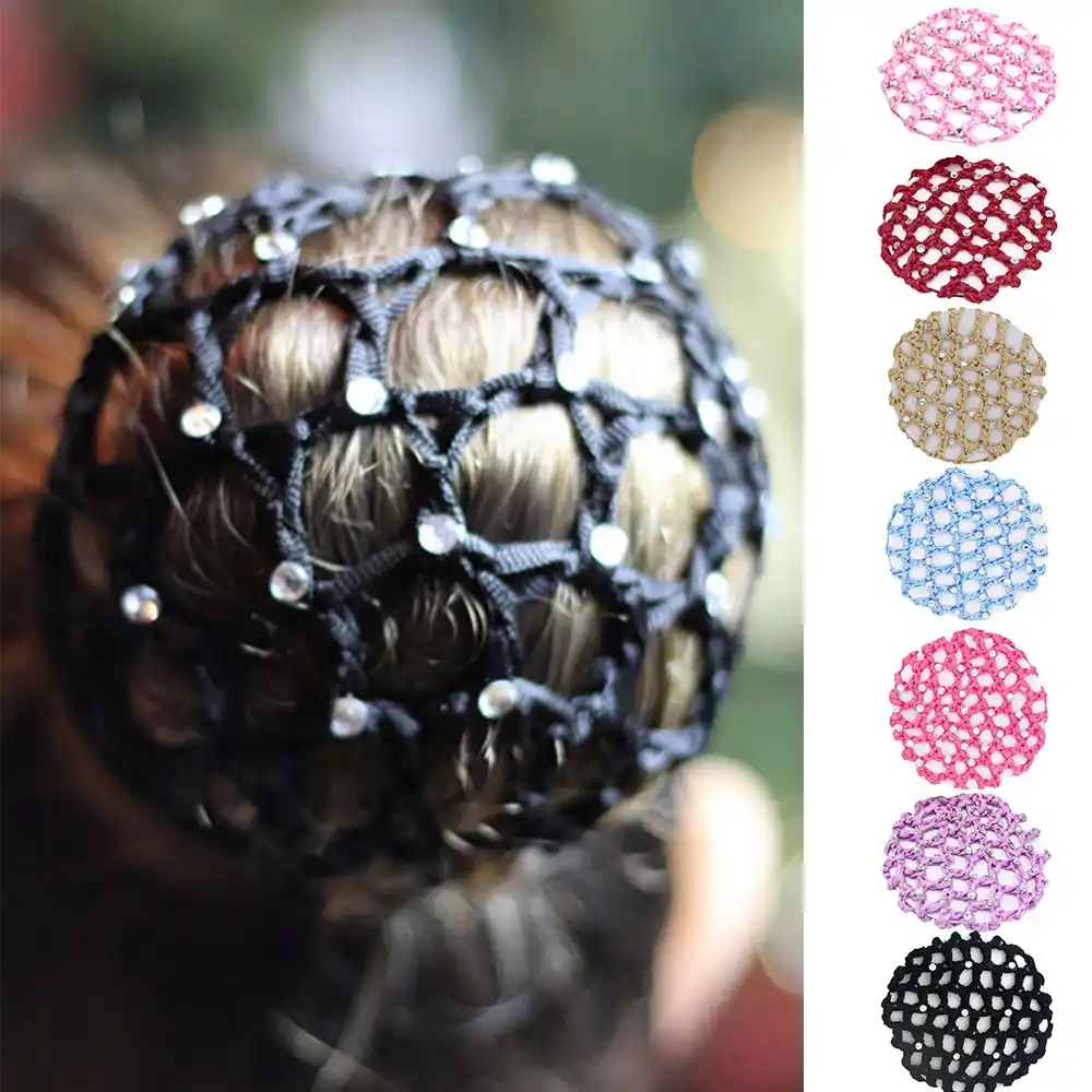 Women Hair Bun Cover Snood Women Hair Net Ballet Dance Skating
