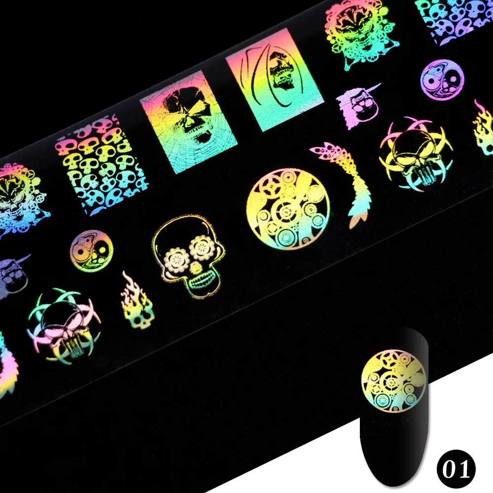 10 шт. Голографическая фольга для ногтей 4 х20 см|nail foil|holographic nail foilnail art transfers |
