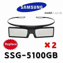 2X Замена active 3D очки SSG-5100GB TDG-BT500a/400 для samsung sony KD-55X8505C 3D ТВ и проектор epson