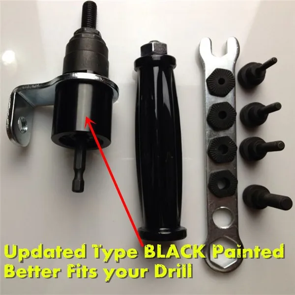 

1000pcs rivet nuts kit electric rivet tool gun M4-M10 insert nut drill Adapter Cordless Drill Rivet tool battery rivet gun