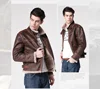Biohazard Resident 4 Leon S Kennedy Evil Costume Leather Coat Jacket Cosplay PU Faur Jacket Long-sleeve Winter Outerwear Men Boy 4
