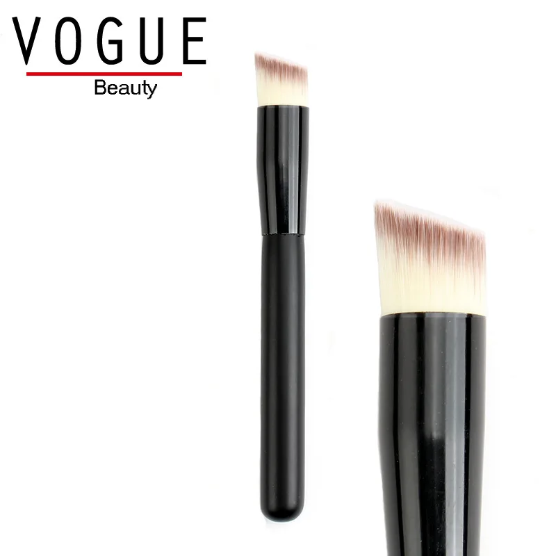 SLANTED FLAT FOUNDATION BRUSH liquid cream gel powder makeup brush