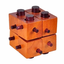 Игра-головоломка Монтессори обучающая Волшебная коробка из 8 частей для взрослых и детей деревянные игрушки Конга мин замок