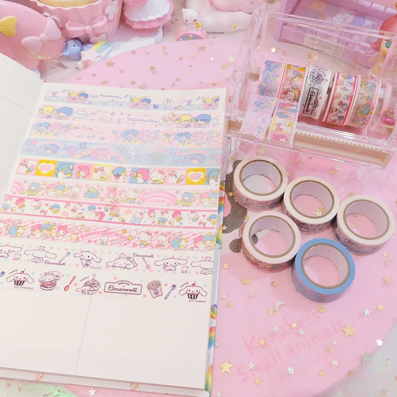 4pcs/pack Creative Cinnamoroll melody Stickers Diary Label Stickers Pack Decor Scrapbooking DIY Stickers Kids toys
