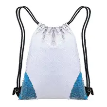 Полиэфирные двусторонние пайетки рюкзак на шнурке блестящая спортивная сумка для дискотеки блестящая уличная пляжная дорожная сумка