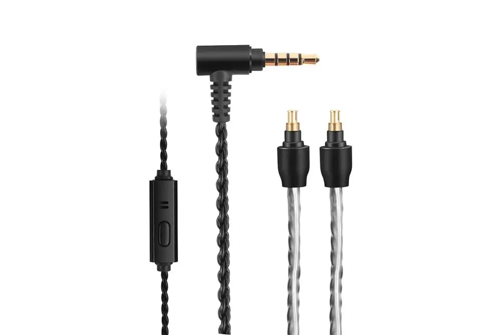 Посеребренный аудиокабель с микрофоном для наушников Sennheiser IE 40 PRO IE40PRO|Аксессуары