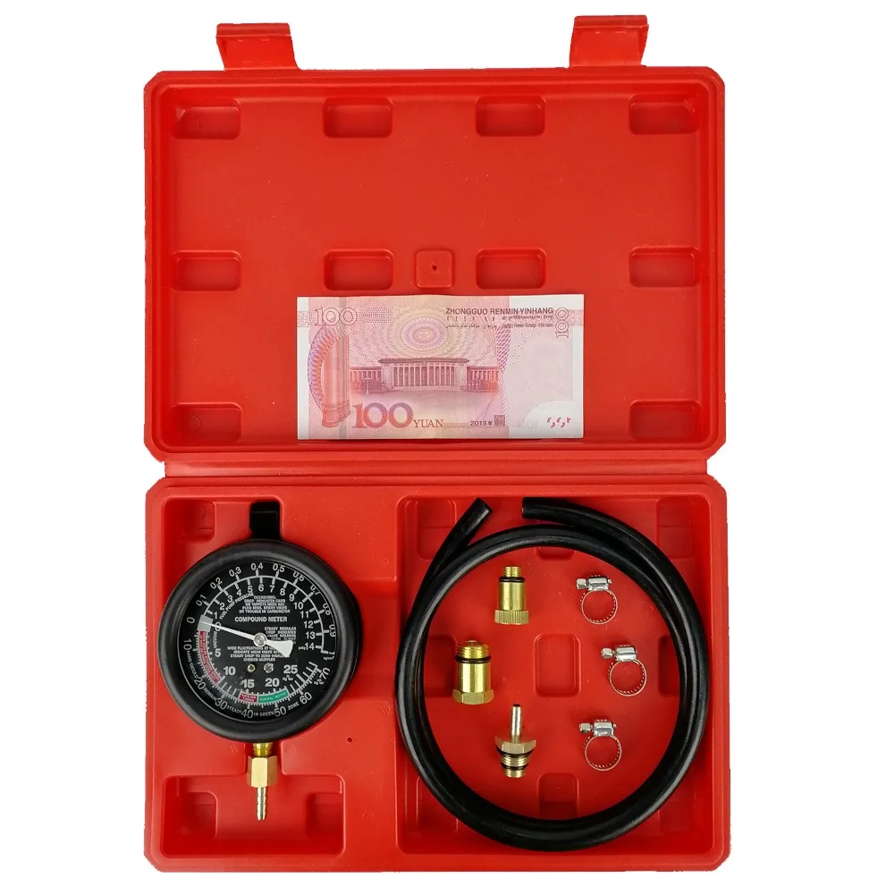 VicTsing 2.5 inch Exhaust Back Pressure Tester Set Pressure Gauge Test Tool Kit Sensor                                           (10)