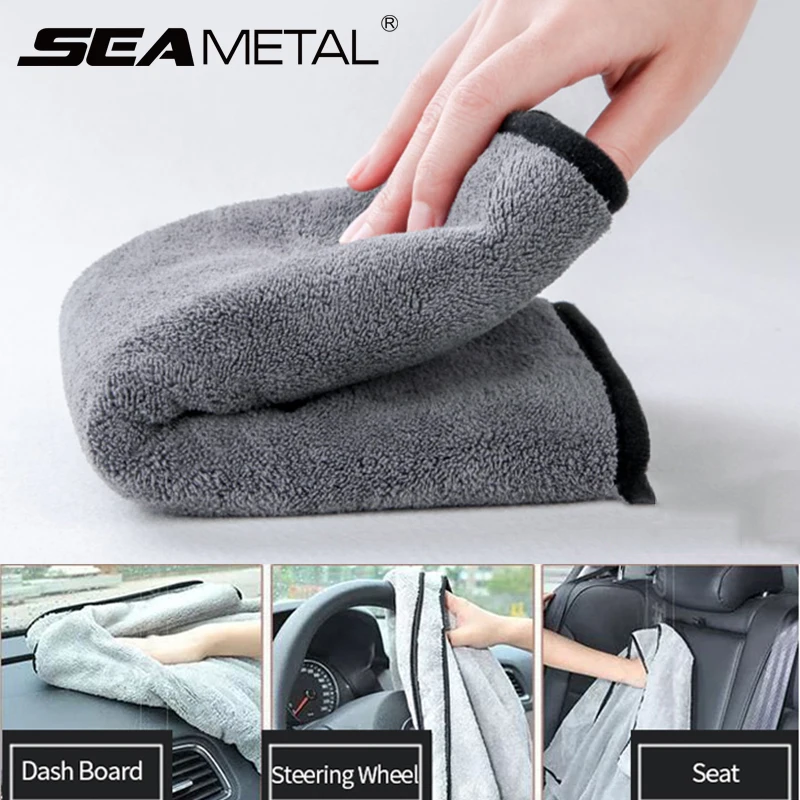 

2019 Size 100*40cm Car Wash Microfiber Towel Auto Cleaning Drying Cloth Hemming Cars Care Cloth Detailing Wash Towels For Toyota