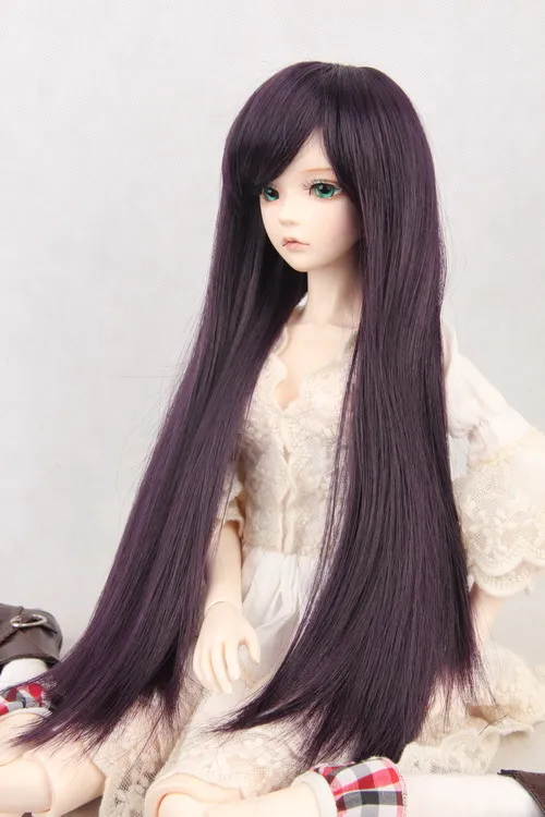 BJD SD Doll Wigs Soom Photon minifee Chloe Male Female Dolls black Long wig 3 1