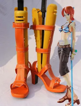

Custom Made Japanese Anime ONE PIECE Nami Cosplay Shoes For Christmas Halloween Party Birthday