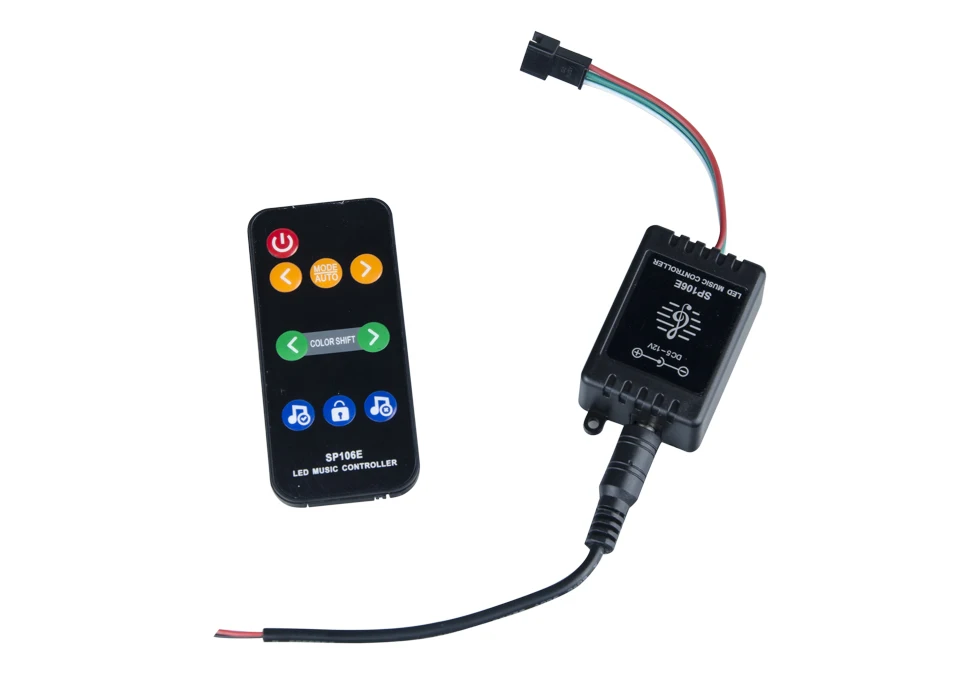 9 Key LED Music IR Remote Controller SP106E DC 5V-12V  (1)