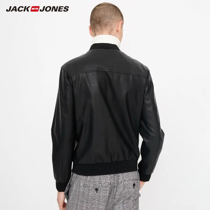 JackJones осень мужская трендовая Повседневная куртка на молнии с длинным рукавом 218321535