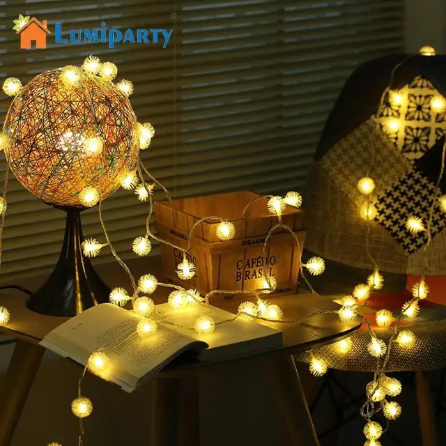 Us 713 Lumiparty Pretty Led Plush Ball String Lights With Battery Box Christmas Tree Hanging Pendant Festival Party Decoration In Lighting Strings Us 713 Lumiparty Pretty Led Plush Ball String Lights With Battery Box Christmas Tree Hanging Pendant Festival Party Decoration In Lighting Strings