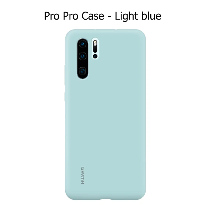 huawei P30 P30 Pro Чехол huawei официальный жидкий силиконовый защитный чехол из микрофибры односторонний huawei P 30 P 30Pro чехол - Цвет: P30 Pro case ligh bl