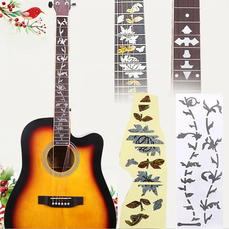 

Guitar Inlay Stickers Guitar Stickers PET Guitars Useful Volume Inlay