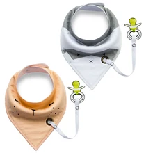 Лидер продаж, 1 шт., мягкие хлопковые детские нагрудники с соской, с рисунком для новорожденных слюнявчик, полотенце для слюней