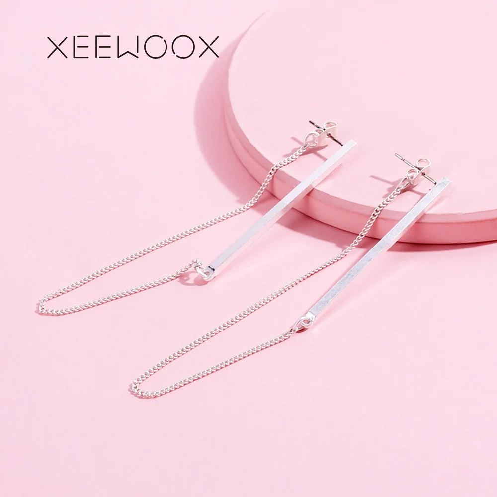Korean Of Jewelry Earrings Tassel Fashion Retro Long Chain Metal Texture Wholesale Statement Dangle | Украшения и аксессуары