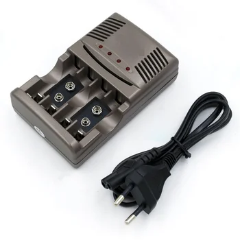 

4 Slots Smart LED Light Battery Charger For NiCd NiMH AA AAA 9v 6f22 Rechargeable Batteries