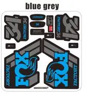 FOX 34 горный велосипед Передние наклейки на вилке велосипед Велоспорт Fox34 MTB наклейки - Цвет: blue grey