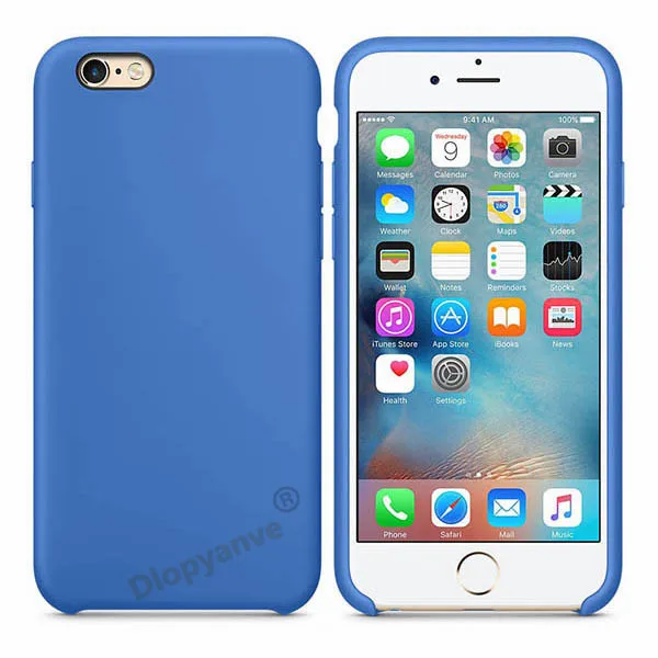 Официальный логотип Стильный силиконовый чехол для Apple Iphone 7 8 6 6 S Plus 5 5S SE чехол для Iphone X XS MAX XR чехол для телефона - Цвет: royal blue