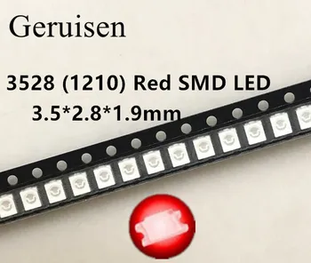 

4000PCS 3528/1210 Red Smd Plcc-2 Ultra Bright Light-emitting Diodes Led 2015 Surface Mount New Arrival led