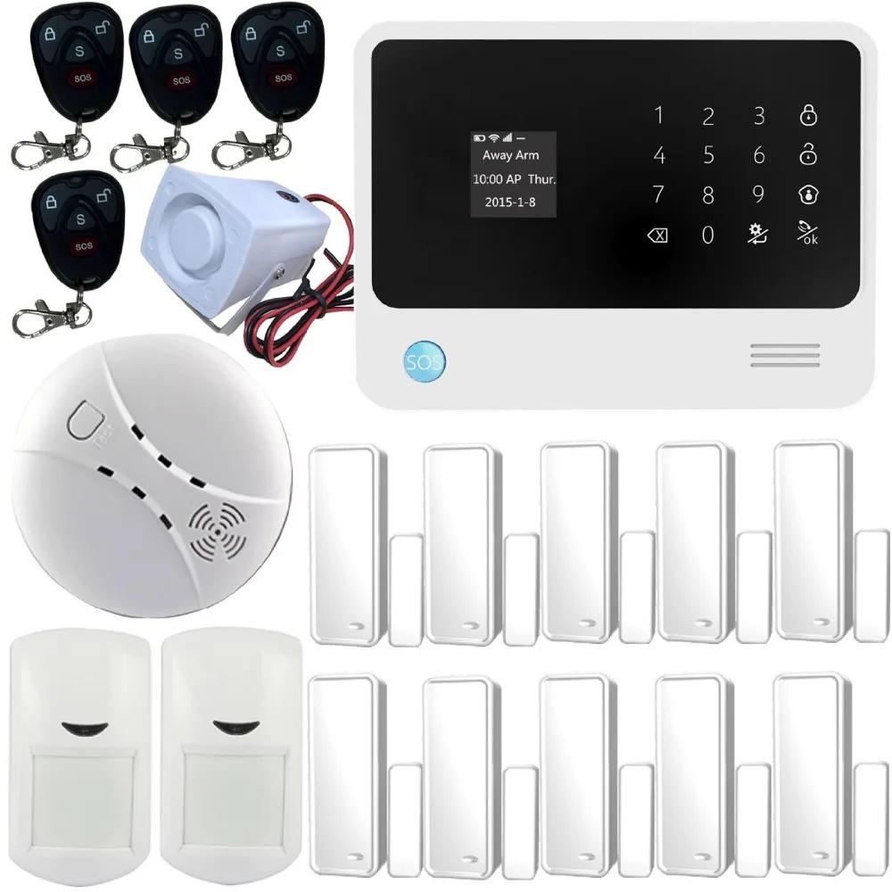 

G90B WIFI Alarm System Support IP Camera GSM Alarm System Home Security Alarm System with Wifi / GSM / SMS