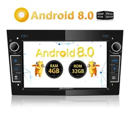 Тыква 2 Din7 "Android 8,0 Автомобильный мультимедийный без DVD плеер gps навигация 4 Гб оперативной памяти стерео для Opel/Corsa Wifi fm-радио головного