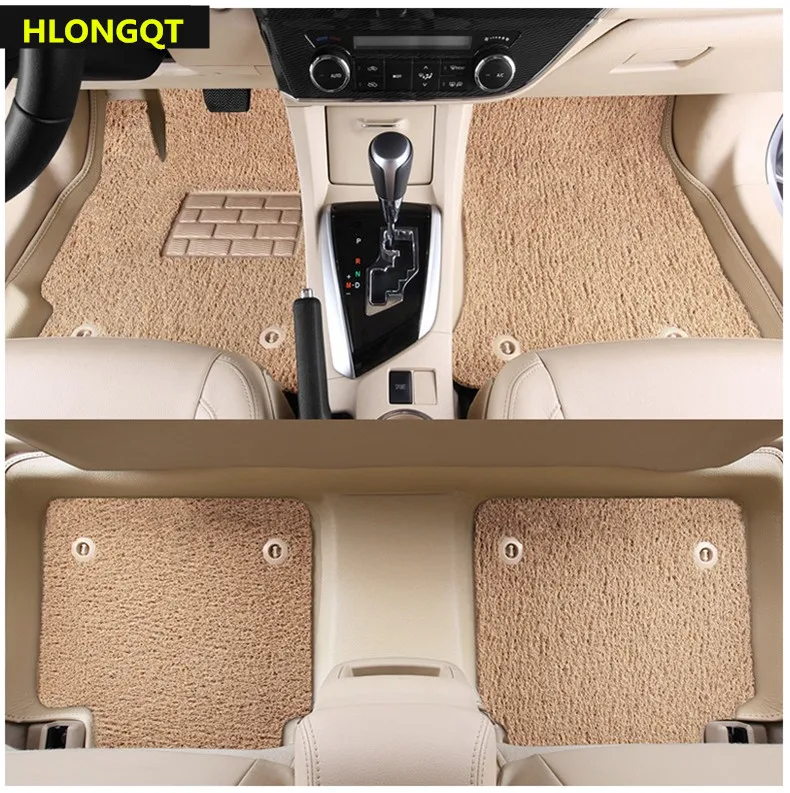  HLONGQT Auto Floor Mats For Ford Explorer 2016.2017.2018 Foot Step Mat High Quality Water Proof lea