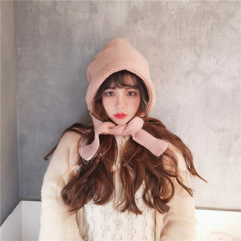 

Fashions Knitted Earmuffs Winter Skullies Beanie Hats Causal Caps Keep Warm Winter Vintage Knit Collar Ears Wrap Fisherman Hats