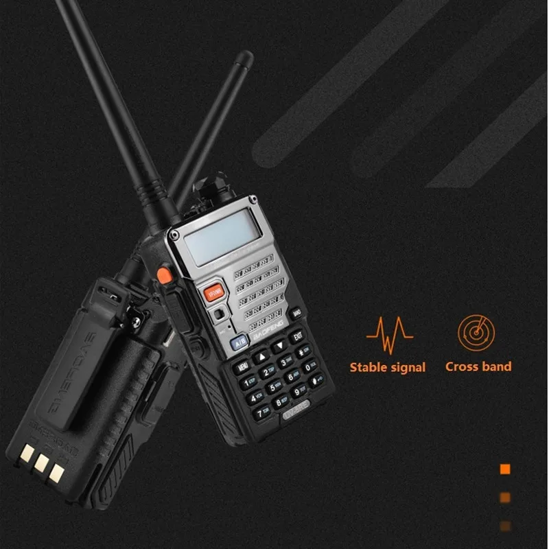 2 шт. BAOFENG UV-5RE рация UHF VHF Портативный CB радио PTT Полиция Сканер UV-5R UV-5RA UV-5RE плюс Walky Talky профессионалом