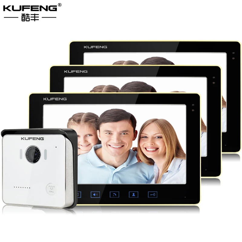 New 10 inch TFT Touch Screen Color Video Door Camera Doorbell