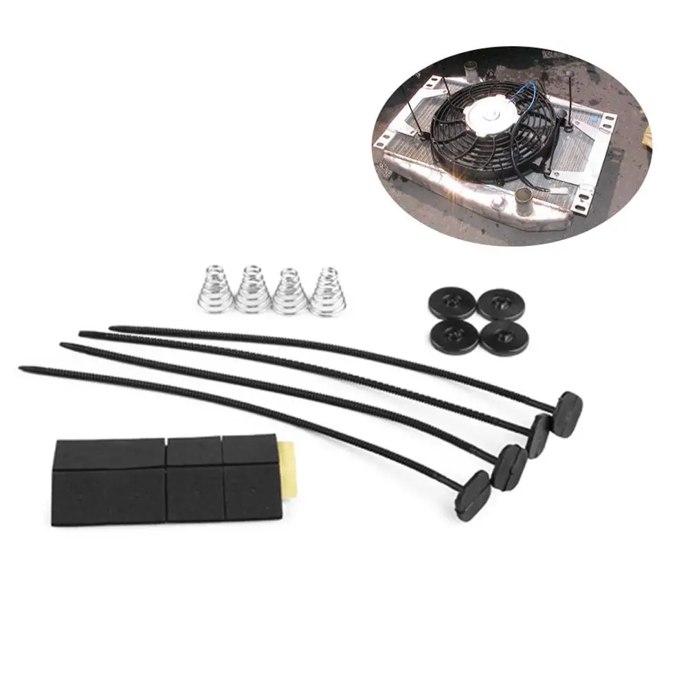 

Universal Auto Refit Car Fan General Electric Cooling Radiator Fan Fitting Set Mounting Kit