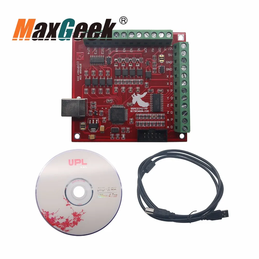 CNC USB MACH3 100 кГц Breakout Board 4 осевой интерфейс драйвер контроллер движения