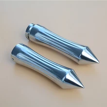 25 мм " хром Мотоцикл Спайк ручками руль для Harley Yamaha Honda Suzuki Kawasak